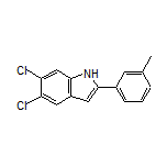 5,6-Dichloro-2-(m-tolyl)-1H-indole