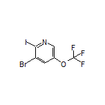 3-Bromo-2-iodo-5-(trifluoromethoxy)pyridine