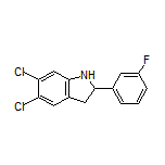 5,6-Dichloro-2-(3-fluorophenyl)indoline