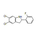 5,6-Dichloro-2-(2-fluorophenyl)indoline
