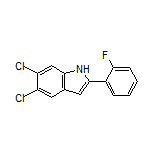 5,6-Dichloro-2-(2-fluorophenyl)-1H-indole