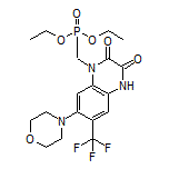 Diethyl [[7-Morpholino-2,3-dioxo-6-(trifluoromethyl)-3,4-dihydroquinoxalin-1(2H)-yl]methyl]phosphonate