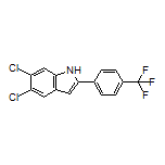 5,6-Dichloro-2-[4-(trifluoromethyl)phenyl]-1H-indole