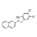 5,6-Dichloro-2-(naphthalen-2-yl)indoline