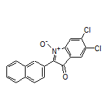 5,6-Dichloro-2-(naphthalen-2-yl)-3-oxo-3H-indole 1-Oxide