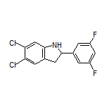 5,6-Dichloro-2-(3,5-difluorophenyl)indoline
