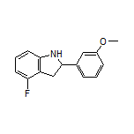 4-Fluoro-2-(3-methoxyphenyl)indoline