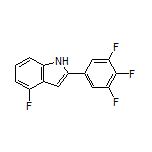 4-Fluoro-2-(3,4,5-trifluorophenyl)-1H-indole
