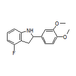 2-(3,4-Dimethoxyphenyl)-4-fluoroindoline