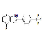 4-Fluoro-2-[4-(trifluoromethyl)phenyl]-1H-indole