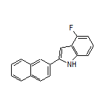 4-Fluoro-2-(naphthalen-2-yl)-1H-indole