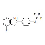 4-Fluoro-2-[4-(trifluoromethoxy)phenyl]indoline