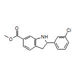 Methyl 2-(3-Chlorophenyl)indoline-6-carboxylate