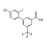 4’-Chloro-2’-methyl-5-(trifluoromethyl)-[1,1’-biphenyl]-3-carboxylic Acid