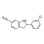2-(3-Chlorophenyl)indoline-6-carbonitrile