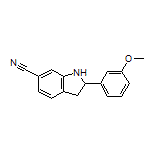 2-(3-Methoxyphenyl)indoline-6-carbonitrile