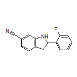 2-(2-Fluorophenyl)indoline-6-carbonitrile