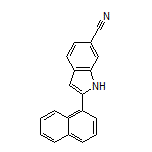 2-(Naphthalen-1-yl)-1H-indole-6-carbonitrile