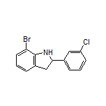 7-Bromo-2-(3-chlorophenyl)indoline