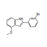 2-(3-Bromophenyl)-4-methoxy-1H-indole