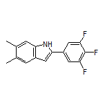 5,6-Dimethyl-2-(3,4,5-trifluorophenyl)-1H-indole