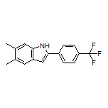 5,6-Dimethyl-2-[4-(trifluoromethyl)phenyl]-1H-indole