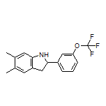 5,6-Dimethyl-2-[3-(trifluoromethoxy)phenyl]indoline