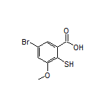 5-Bromo-2-mercapto-3-methoxybenzoic Acid