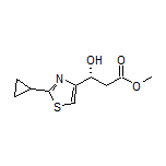 Methyl (R)-3-(2-Cyclopropylthiazol-4-yl)-3-hydroxypropanoate