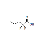 2,2-Difluoro-3-methylpentanoic Acid