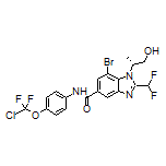 (R)-7-Bromo-N-[4-(chlorodifluoromethoxy)phenyl]-2-(difluoromethyl)-1-(1-hydroxypropan-2-yl)-1H-benzo[d]imidazole-5-carboxamide
