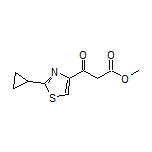 Methyl 3-(2-Cyclopropylthiazol-4-yl)-3-oxopropanoate