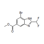 Methyl 7-Bromo-2-(difluoromethyl)-1H-benzo[d]imidazole-5-carboxylate