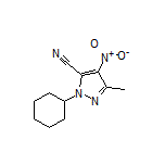 1-Cyclohexyl-3-methyl-4-nitro-1H-pyrazole-5-carbonitrile