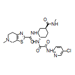 N1-(5-Chloropyridin-2-yl)-N2-[(1S,2R,4S)-2-(5-methyl-4,5,6,7-tetrahydrothiazolo[5,4-c]pyridine-2-carboxamido)-4-(methylcarbamoyl)cyclohexyl]oxalamide
