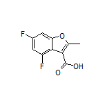 4,6-Difluoro-2-methylbenzofuran-3-carboxylic Acid
