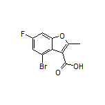 4-Bromo-6-fluoro-2-methylbenzofuran-3-carboxylic Acid