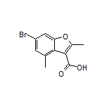 6-Bromo-2,4-dimethylbenzofuran-3-carboxylic Acid
