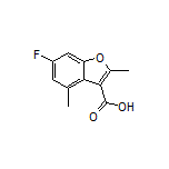 6-Fluoro-2,4-dimethylbenzofuran-3-carboxylic Acid