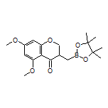 (5,7-Dimethoxy-4-oxochroman-3-yl)methylboronic Acid Pinacol Ester