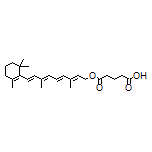 5-[[(2E,4E,6E,8E)-3,7-Dimethyl-9-(2,6,6-trimethylcyclohex-1-en-1-yl)nona-2,4,6,8-tetraen-1-yl]oxy]-5-oxopentanoic Acid