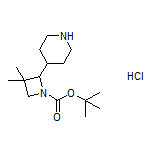 4-(1-Boc-3,3-dimethylazetidin-2-yl)piperidine Hydrochloride