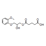 5-[2-Hydroxy-3-(2-methoxyphenoxy)propoxy]-5-oxopentanoic Acid