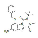Methyl 5-Amino-7-(benzyloxy)-1-Boc-1H-indole-2-carboxylate
