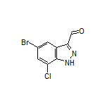 5-Bromo-7-chloro-1H-indazole-3-carbaldehyde