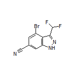 4-Bromo-3-(difluoromethyl)-1H-indazole-6-carbonitrile