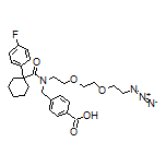 4-[[N-[2-[2-(2-Azidoethoxy)ethoxy]ethyl]-1-(4-fluorophenyl)cyclohexanecarboxamido]methyl]benzoic Acid