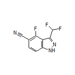3-(Difluoromethyl)-4-fluoro-1H-indazole-5-carbonitrile