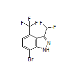 7-Bromo-3-(difluoromethyl)-4-(trifluoromethyl)-1H-indazole