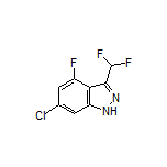 6-Chloro-3-(difluoromethyl)-4-fluoro-1H-indazole